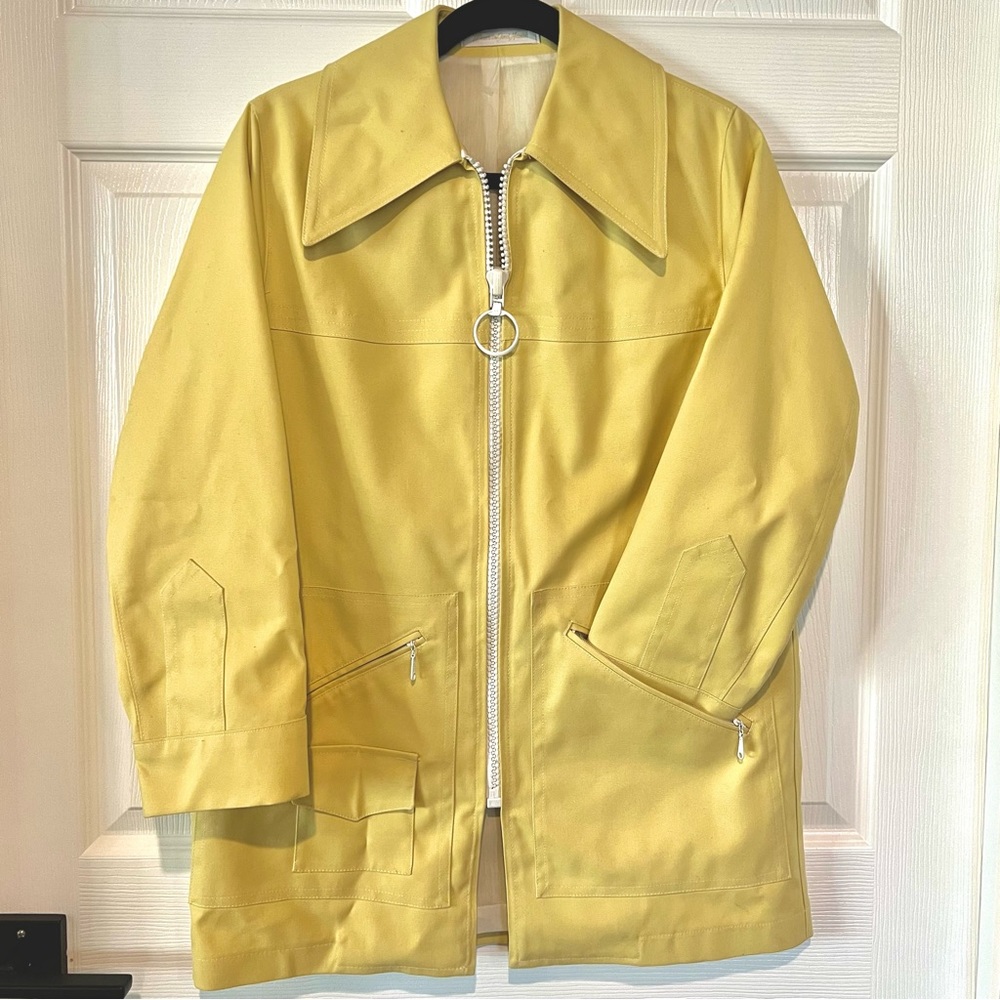 Yellow Vintage 1970s Womens Coat